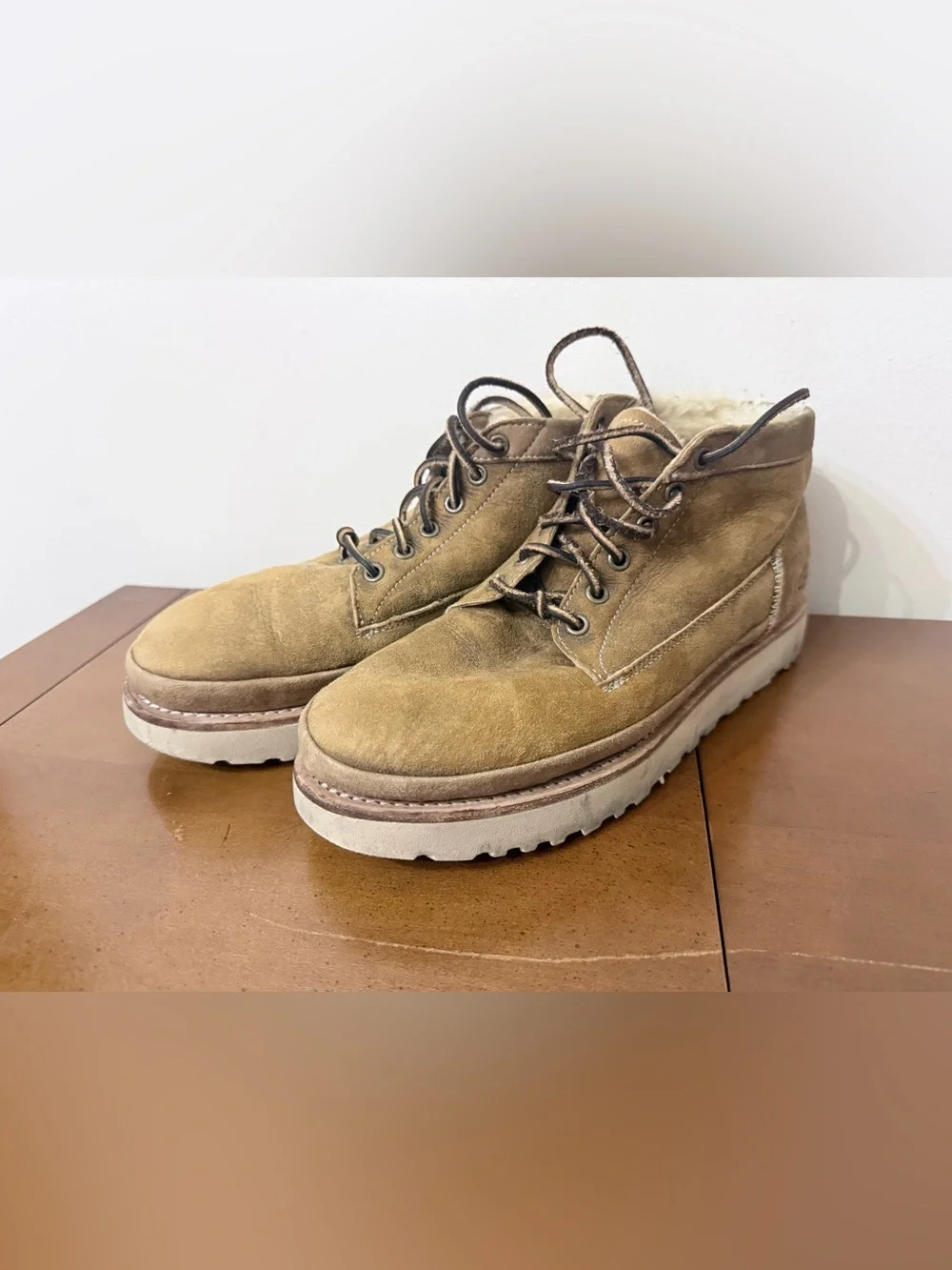 Ugg Campfire Trail Bomber Chestnut Lace Up Lined Boot Comfy Lumber Men’s US 10